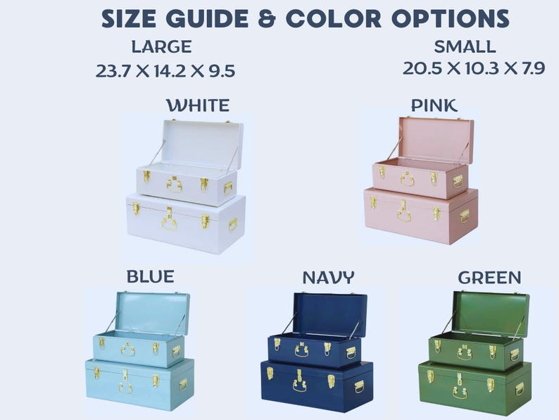 Personalized Wedding Storage Trunk for Bridal Accessories