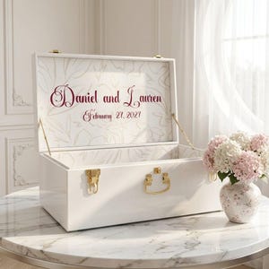 Personalized Wedding Heirloom Chest – Custom Bride Trunk