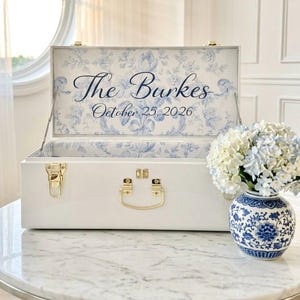 Personalized Wedding Keepsake Trunk – Bridal Memory Box