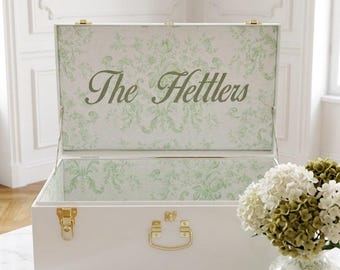 Elegant Bridal Memory Chest – Custom Heirloom Trunk for Your Wedding Day