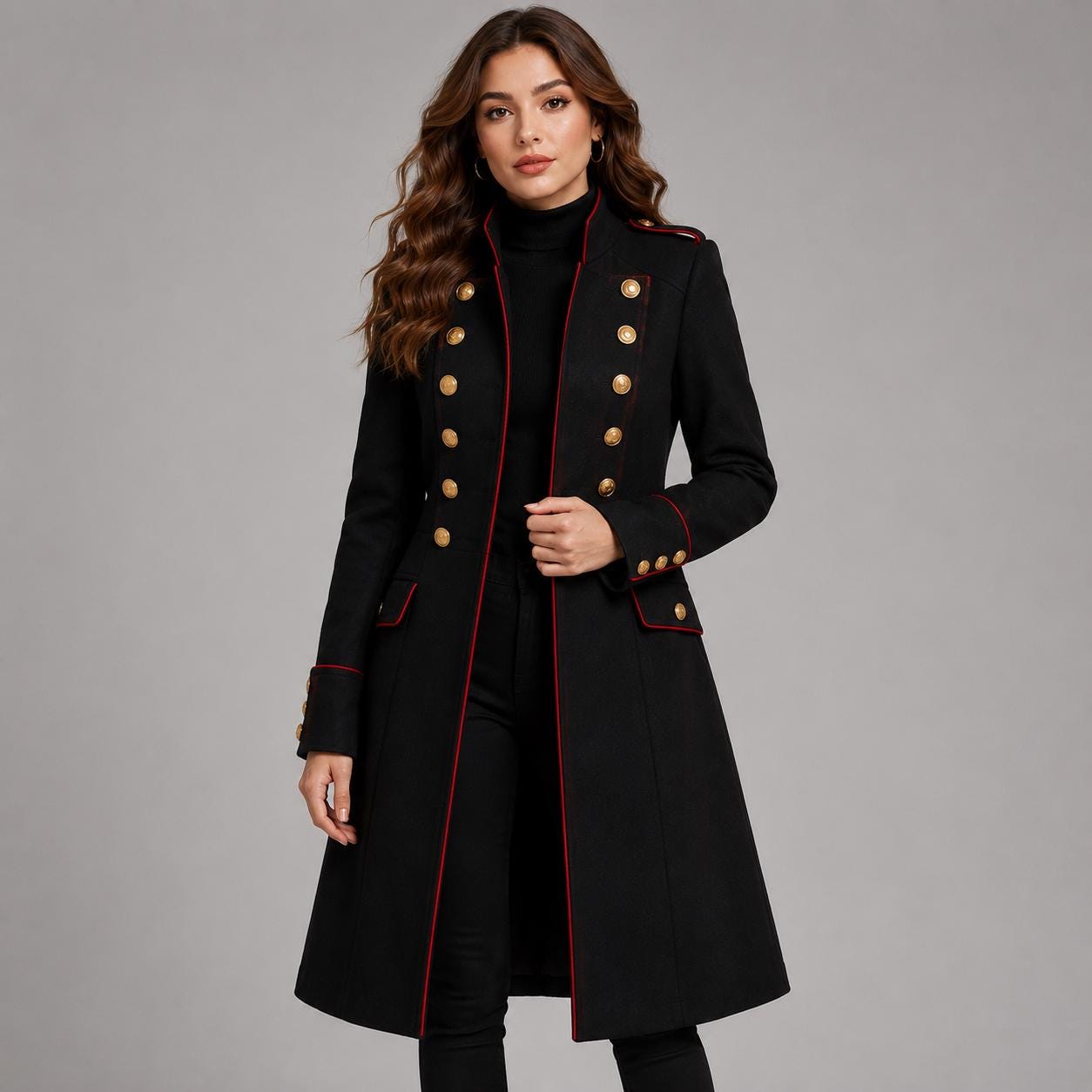 Gothic Pea Coat - Etsy
