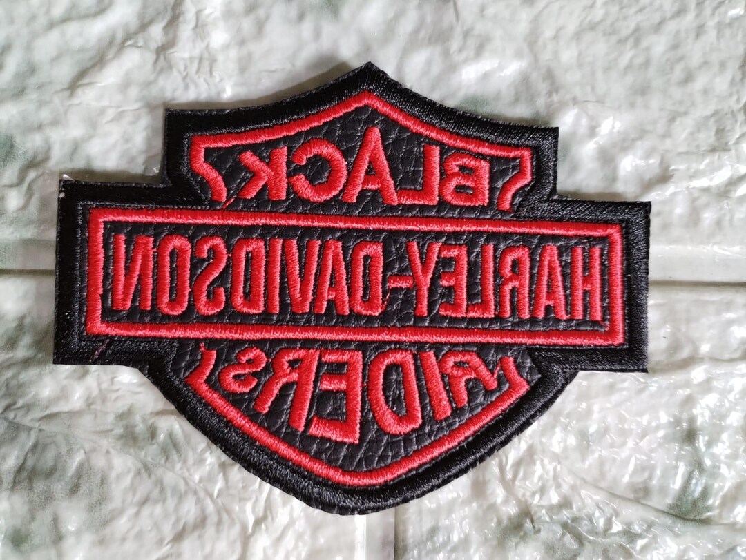 Patch Black Riders HD Style to Sew on a Motorcycle Jacket Made in RED ...