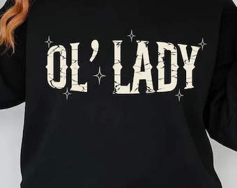 Ol Lady SVG Cut File, Trendy Shirt Sublimation Design (Digital Download)