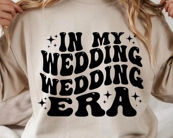 Bride Era Groovy Wavy Text SVG PNG (Digital Download)