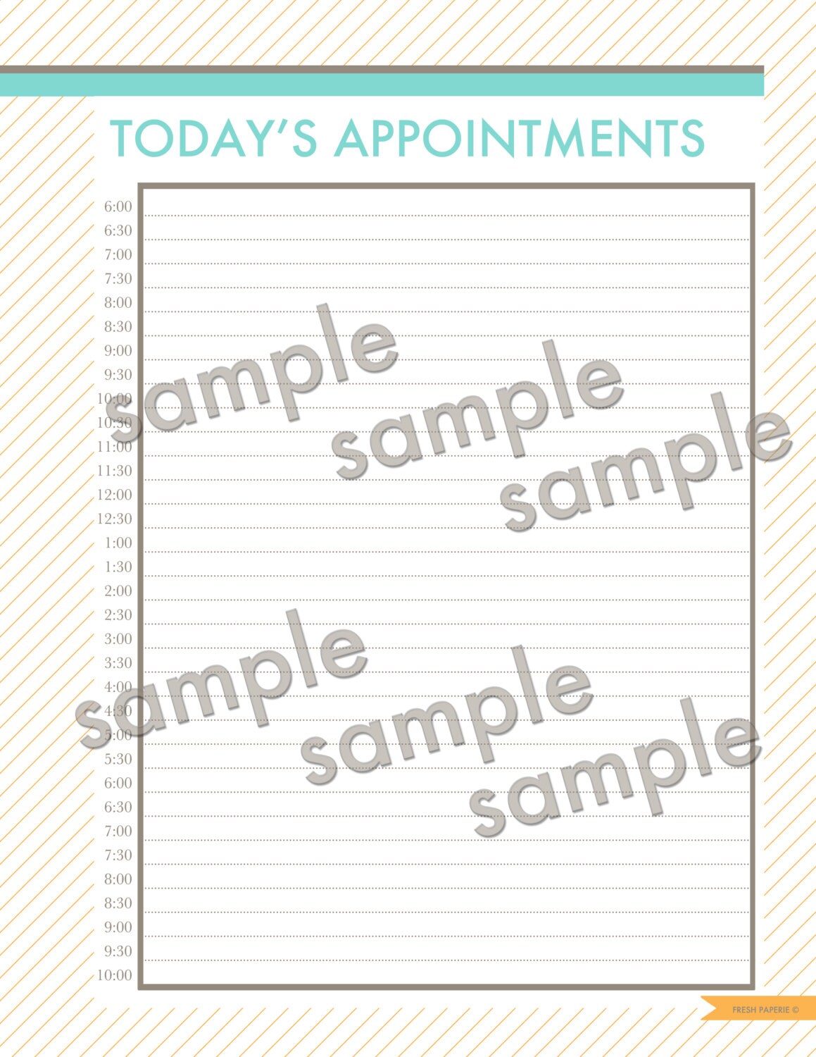 Appointments Printable Daily Printable Planner Insert - Etsy