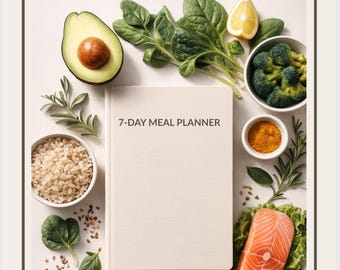 7-Day High Protein Meal Plan, Anti-Inflammatory, Easy Healthy Recipes - PDF