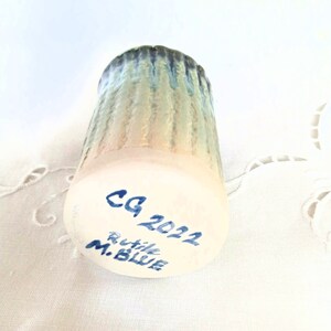 Bathroom Glass, Small Cylindrical Pottery Vase image 8