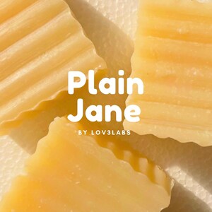 プレーンジェーン ミニマリストソープ — 敏感肌用 | オリーブオイル、ココナッツオイル、ヒマシ油配合 | 無香料、やさしいクレンザー