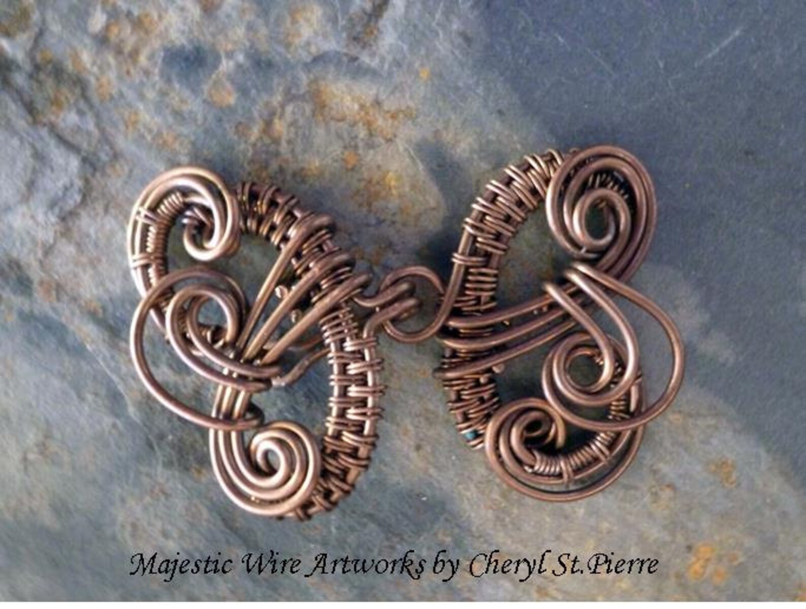 Butterfy Clasp Tutorial With Beautiful Wire Weave Detail Etsy UK