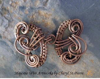 Butterfy Clasp Tutorial with beautiful wire weave detail