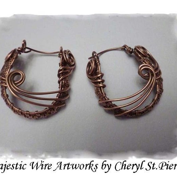 Harp String Hoop Earrings Tutorial