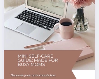 Beschäftigt Mama Selbstfürsorge Planer Printable | Täglicher Wellness-Anleitung | Mom-Routine-Vorlage