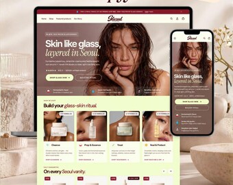 Shopify-Theme K-Beauty | Glazed OS 2.0 | Koreanisches Hautpflege-Theme für Shopify | Shopify-Theme Red Green Beauty | Shopify-Shop-Theme Boutique