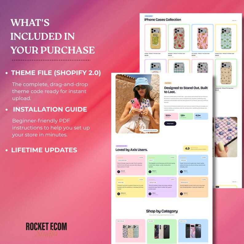 Phone Case Shopify Theme | Axis OS 2.0 | Print on Demand Store Template ...