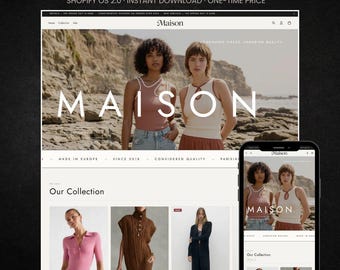 Luxury Fashion Shopify Theme | Maison OS 2.0 | High End Clothing Store Template | Minimal