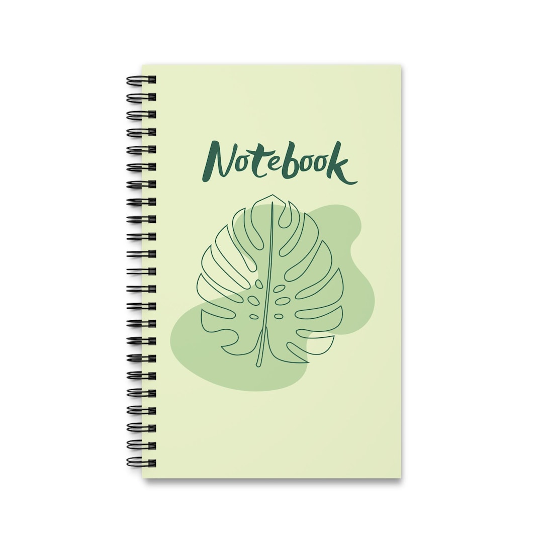 Monstera Leaf Spiral Notebook | Notebook - Etsy