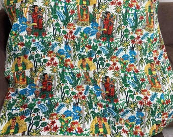 Indiase kantha-deken, Indiase katoenen kantha-quilts, Kantha-sprei, 100% katoen, handblokkantha-quilt, Gudari-katoen