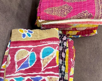 Kantha Throw Blankets & Quilts