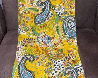 Tagesdecke Kantha Quilt Kantha Quilt Boho Tagesdecke Bettüberwurf handgefertigte Baumwollquilt home decor Sofa Überwurf Kantha