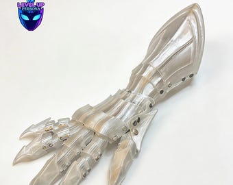 Knight Armor Gauntlet 3D Printed PLA Cosplay Prop Demon Fantasy Armor Gloves LARP Costume Medieval Hand Armor Custom Size Adult Collectible