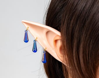 Elf Ear Cosplay Props Realistic Fantasy Ear Accessories Lightweight Costume Detail for Role Play Convention Photography Anime Game Fans