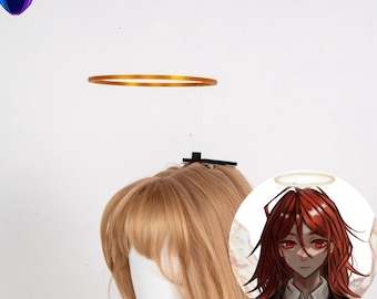 Copricapo per cosplay Golden Halo stampato in 3D, aureola angelo di dimensioni personalizzate, leggera, ideale per costumi, Halloween, servizi fotografici e cosplay.
