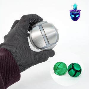 Fidget Spinner Ball Steel Style Sphere 3D Printed Desk Toy Cosplay Prop Collectible Decorative Orb Display Gift Desk Decor