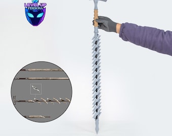 Hunter Cane Cosplay Prop Gothic Style Weapon 3D Printed Costume Accessory for Game Fans Display and Conventions Gift for Collectors