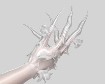 LED Queen Bee Female Cosplay Gauntlet Light Up Hand Armor 3D Printed Glowing Gauntlet Sci Fi Cosplay Prop Costume Armor Futuristic Arm Armor