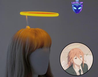 Light Up Angel Halo Headpiece Cosplay Prop LED Glowing Halo Headband Photoshoot Convention Display Anime Costume Accessory Gift Cosplayers