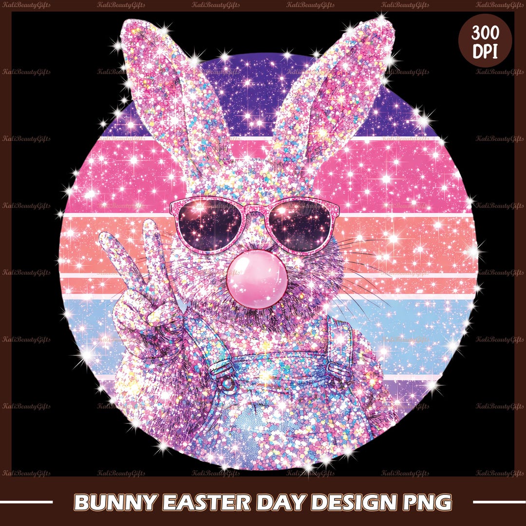 Happy Easter Sublimation Design PNG, Bunny Easter Day PNG, Easter Day ...