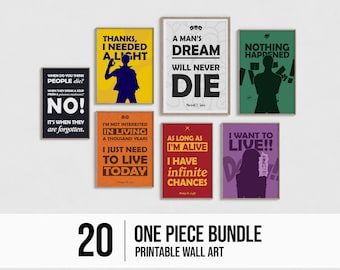 20 One Piece Kunstdrucke: Anime-Posterpaket (Digitaler Download)
