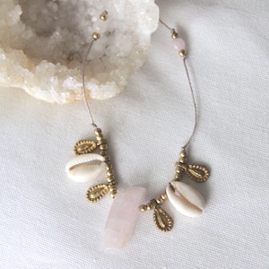 Rose Quartz Charm Necklace