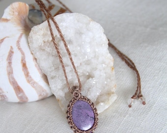 Collar de macramé Stichtite