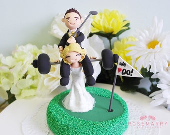 Custom wedding cake topper Elegant flamingo couple | Etsy