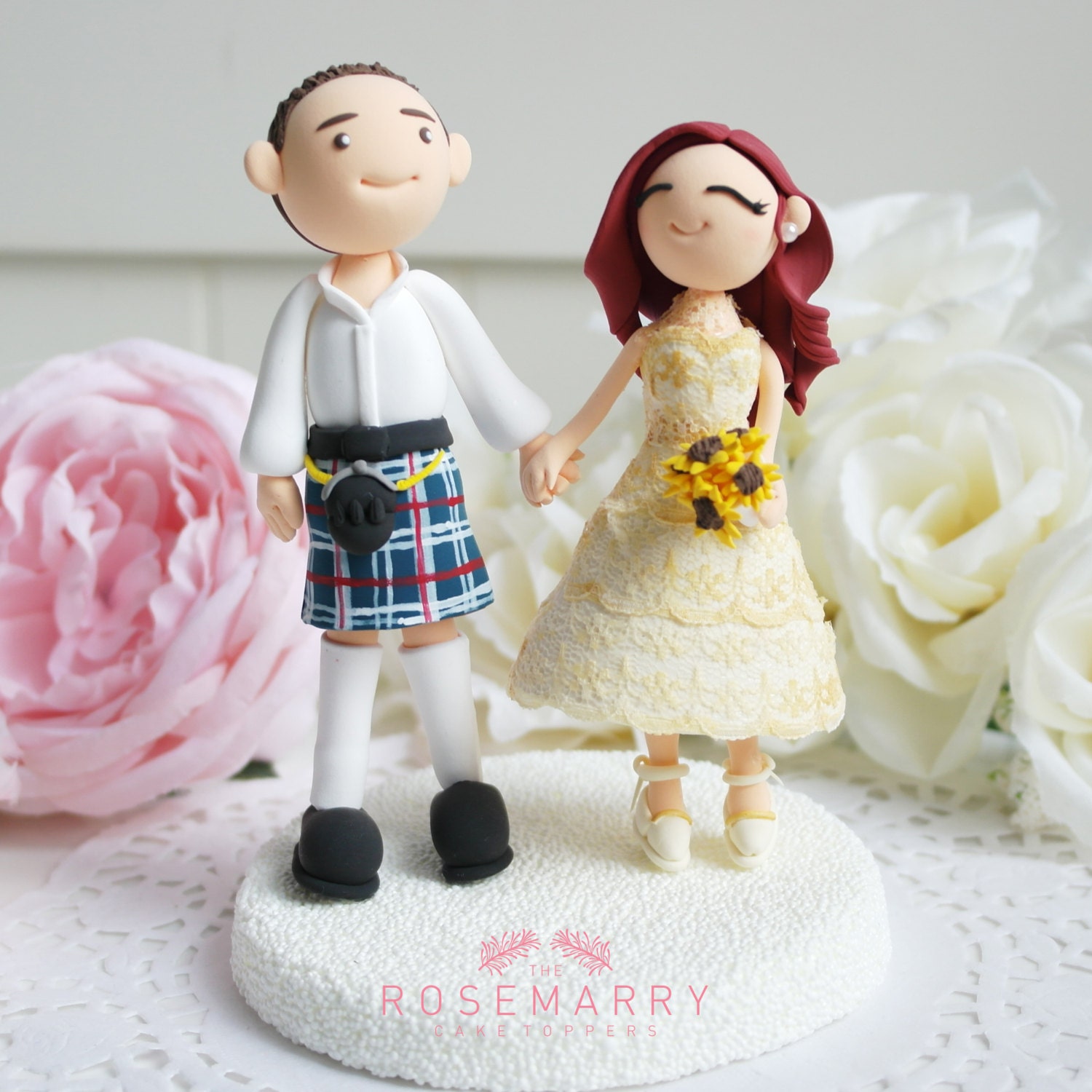 Custom Cake TopperIrish traditional wedding Etsy