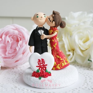 Custom Cake Topper- Double happiness