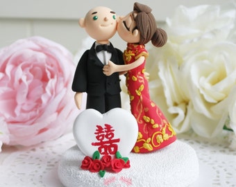 Custom Cake Topper- Double happiness