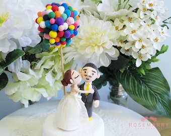 Custom Cake Topper- UP inspired wedding