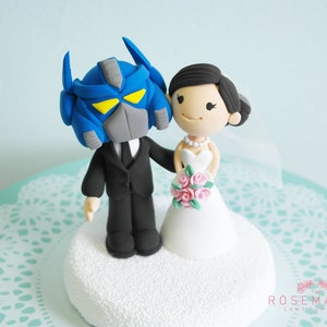 カスタムケーキトッパー - オプティマスプライムと婚約者