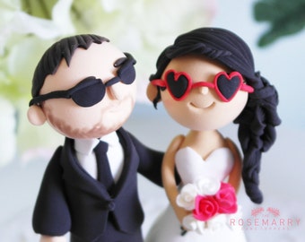 Custom Wedding Cake Topper- Summer Wedding