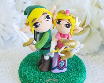 Custom Cake Topper - Link & Zelda