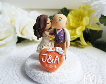 Custom Wedding Cake Topper- Country Style Wedding Theme