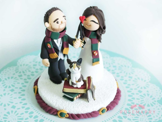 Gateau Personnalise Topper Harry Potter Et Hermione Etsy Gateau Personnalise Topper Harry Potter Et Hermione Etsy