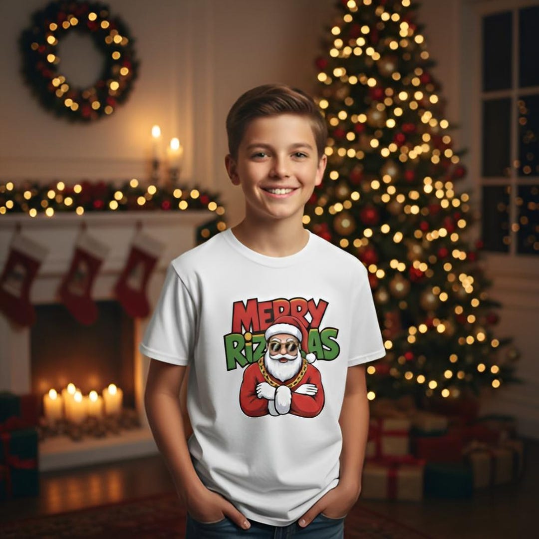 Merry Rizzmas Rizzler Rizzler Santa Claus Family Shirt - Merry Rizzmas Shirt, Rizz Season ...