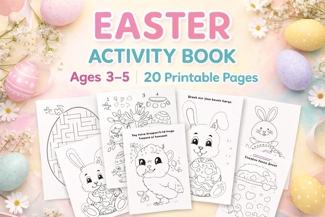 Easter Activity Pack,easter Activity for Kids,kids Easter Coloring ...