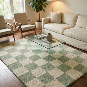 Thick plush wool rug for comfort
Elegant rug with soft texture
Neutral carpet for modern decor