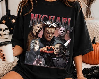 Vintage Michael Myers Halloween Shirt, Horror Movies Fan Halloween T-shirt, Halloween Night Killer Tee, Halloween Gift, Halloween Sweatshirt