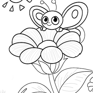 Flutterbys Colouring Pages • 70 Printable Butterfly Sheets (digital ...