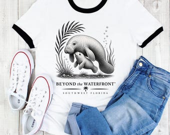 Unisex-T-Shirt mit Florida-Manatee-Motiv | Küstentier-Shirt | Geschenk für Manatee-Liebhaber